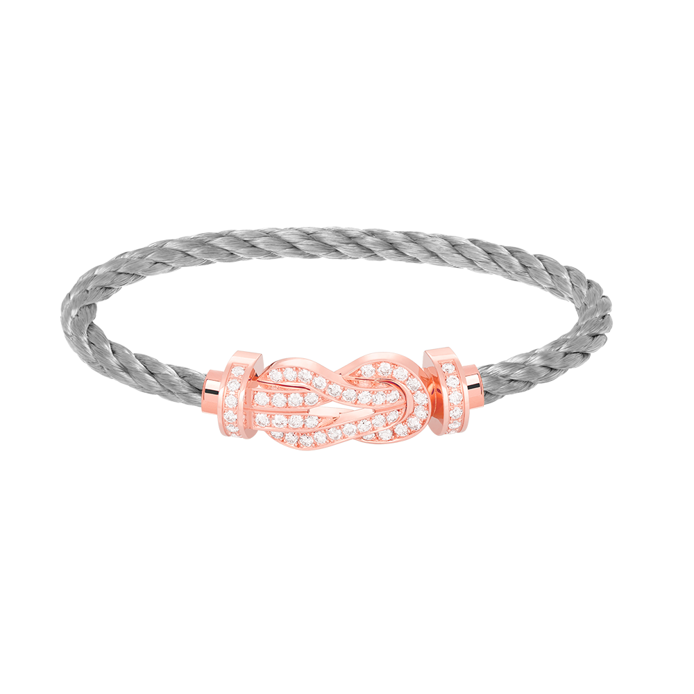 [⭐⭐JeweliWhal]CHANCE LARGE 8 FIGURE BUCKLE FULL DIAMOND BRACELET ROSE GOLD