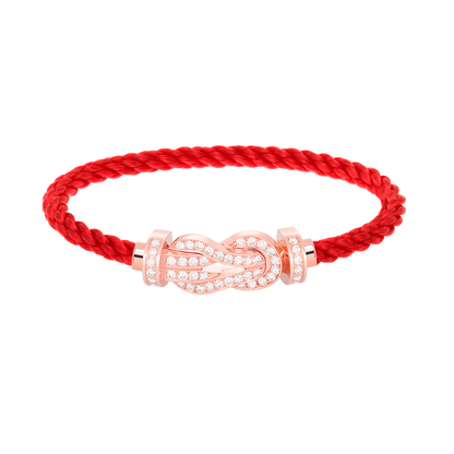 [⭐⭐JeweliWhal]CHANCE LARGE 8 FIGURE BUCKLE FULL DIAMOND BRACELET ROSE GOLD