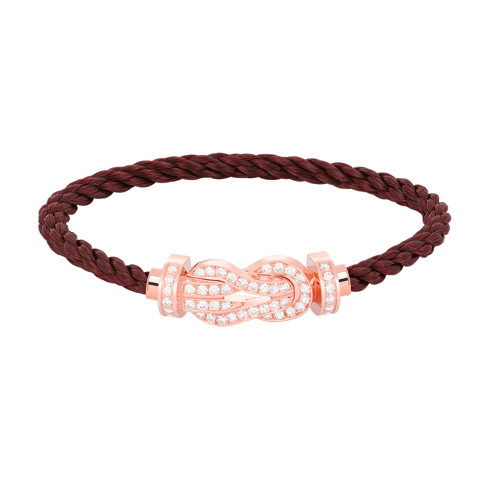 [⭐⭐JeweliWhal]CHANCE LARGE 8 FIGURE BUCKLE FULL DIAMOND BRACELET ROSE GOLD