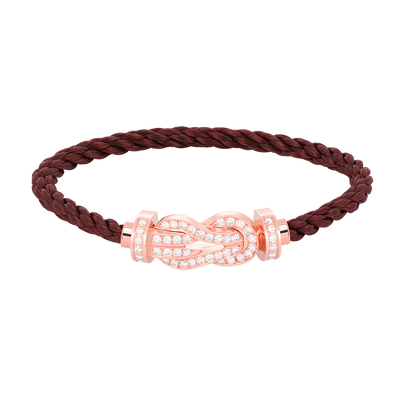 [⭐⭐JeweliWhal]CHANCE LARGE 8 FIGURE BUCKLE FULL DIAMOND BRACELET ROSE GOLD