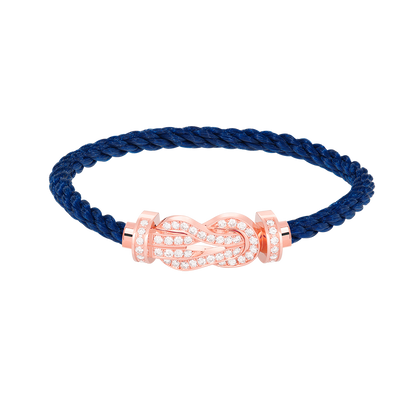 [⭐⭐JeweliWhal]CHANCE LARGE 8 FIGURE BUCKLE FULL DIAMOND BRACELET ROSE GOLD