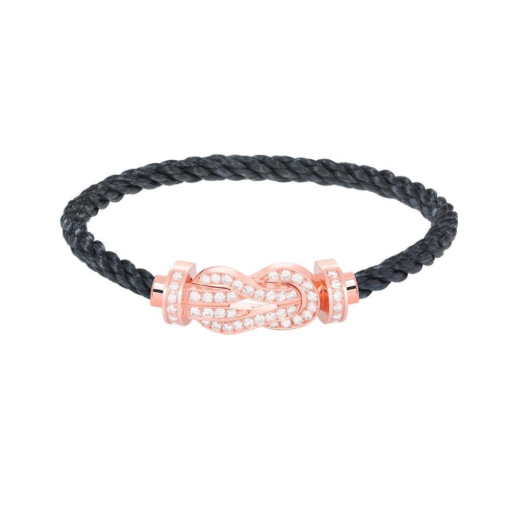 [⭐⭐JeweliWhal]CHANCE LARGE 8 FIGURE BUCKLE FULL DIAMOND BRACELET ROSE GOLD
