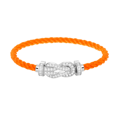 [⭐⭐JeweliWhal]CHANCE LARGE 8 FIGURE BUCKLE FULL DIAMOND BRACELET SILVER
