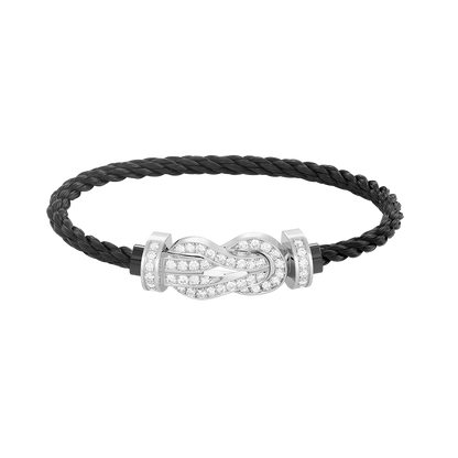 [⭐⭐JeweliWhal]CHANCE LARGE 8 FIGURE BUCKLE FULL DIAMOND BRACELET SILVER
