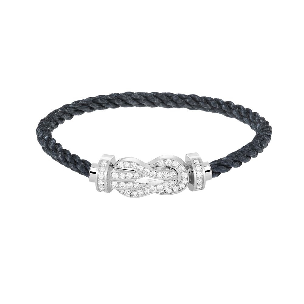 [⭐⭐JeweliWhal]CHANCE LARGE 8 FIGURE BUCKLE FULL DIAMOND BRACELET SILVER