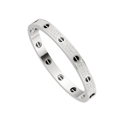 [⭐⭐JeweliWhal]LOVE BRACELET 6.1MM DIAMOND-PAVED CERAMIC