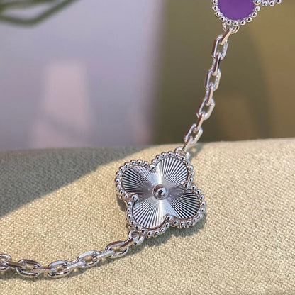 [⭐⭐JeweliWhal] CLOVER 5 MOTIF VIOLET BRACELET COLLECTION