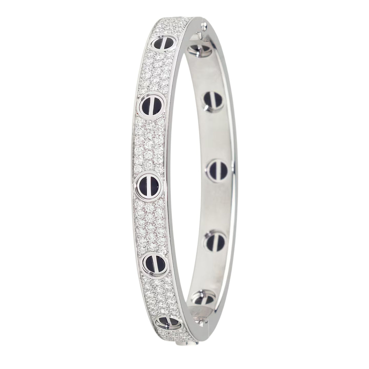 [⭐⭐JeweliWhal]LOVE BRACELET 6.1MM DIAMOND-PAVED CERAMIC