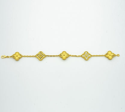 [⭐⭐JeweliWhal] CLOVER 5 MOTIF LASER BRACELET COLLECTION