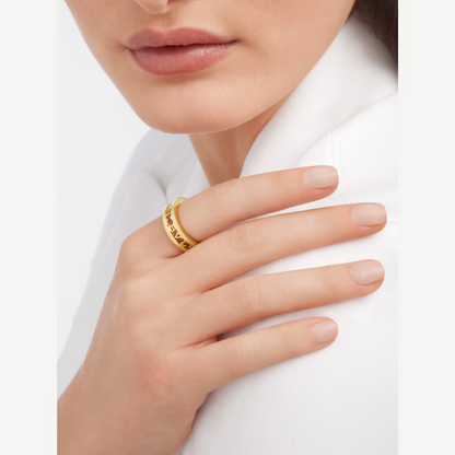 [⭐⭐JeweliWhal]ZERO 1 ONE-BAND WITH OPENWORK LOGO SPIRAL RING