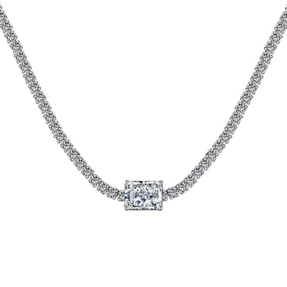 [Manual]2.0 carat Ornate Emerald Cut Necklace