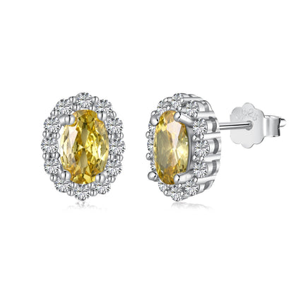 [Manual]Delicate Unique Oval Cut Daily Earrings