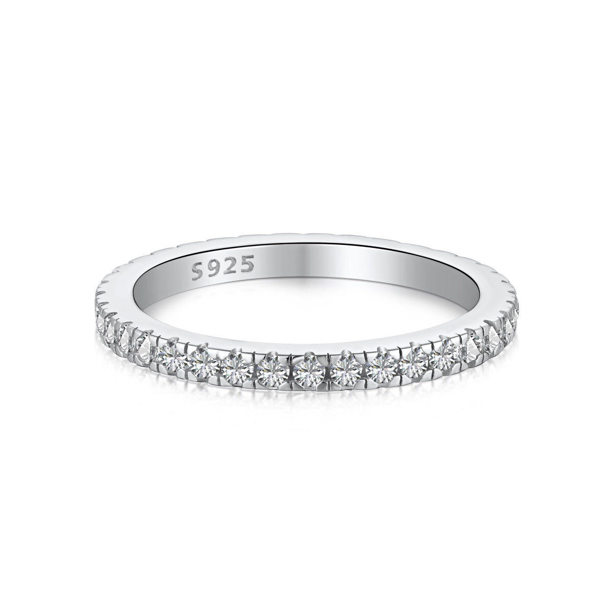 [Manual]Delicate Sparkling Round Cut Daily Ring