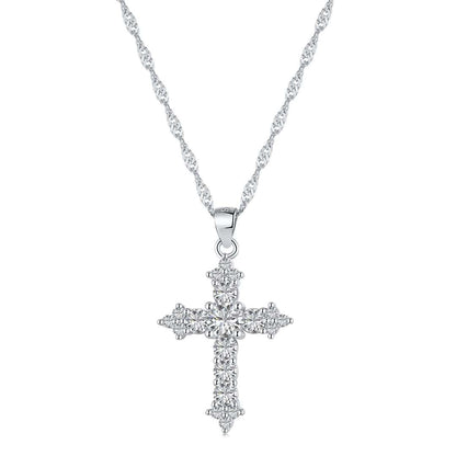 [Manual]Delicate Cross Shape Necklace