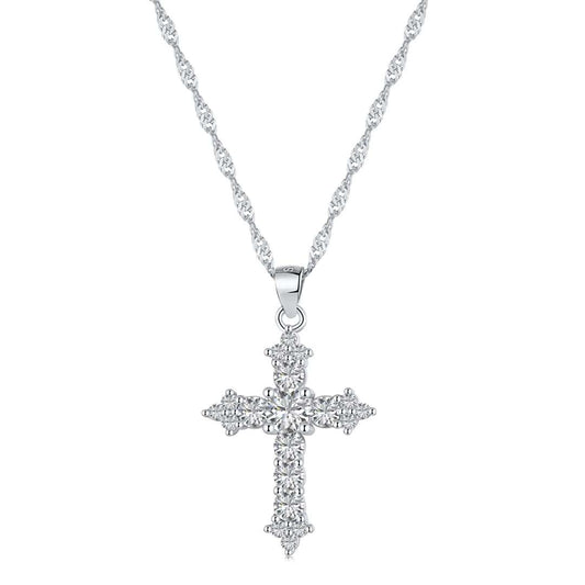 [Manual]Delicate Cross Shape Necklace