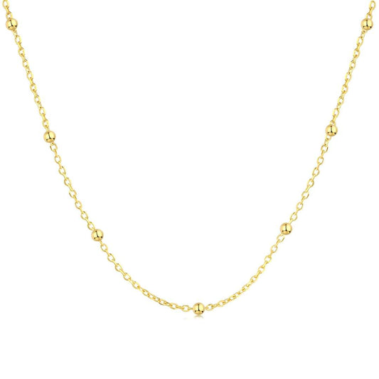 [Manual]Small Bead Clavicle Chain Simple Necklace