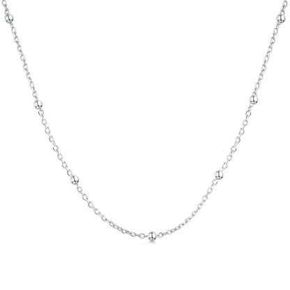 [Manual]Small Bead Clavicle Chain Simple Necklace