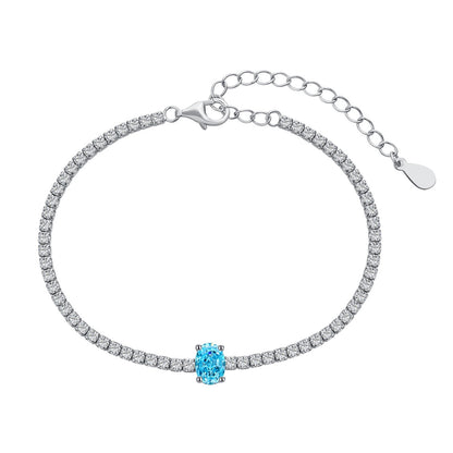 [Manual]0.75 Carat Exquisite Oval Cut Daily Bracelet