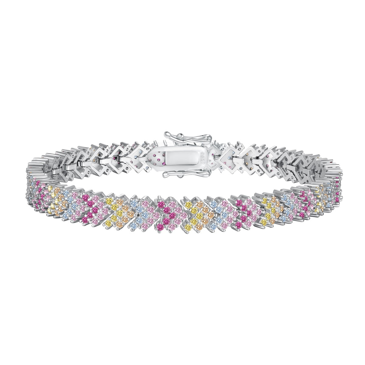 [Manual]Ornate Sparkling Round Cut Party Bracelet