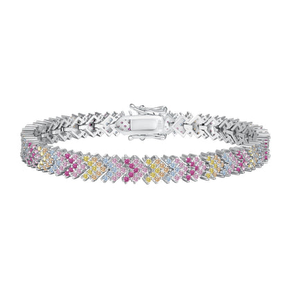 [Manual]Ornate Sparkling Round Cut Party Bracelet