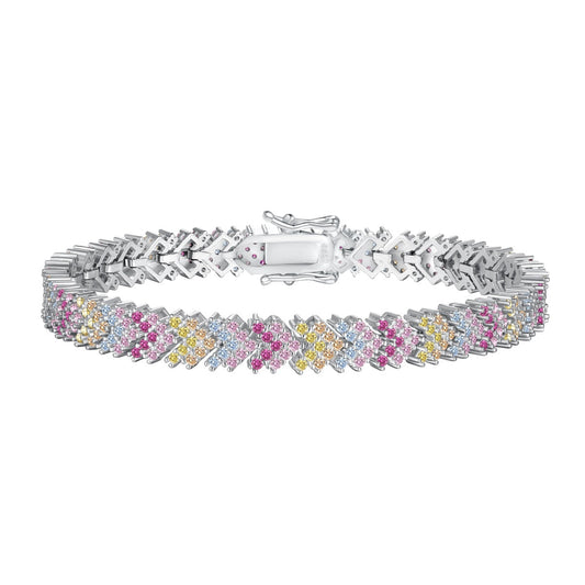 [Manual]Ornate Sparkling Round Cut Party Bracelet