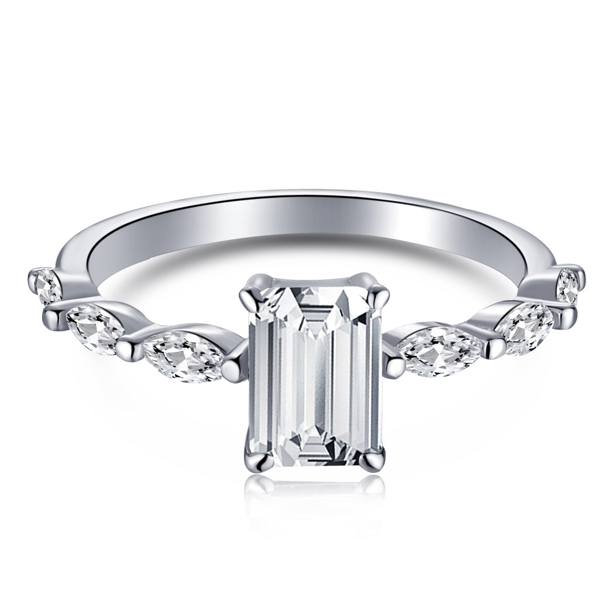 [Manual]1.0 Carat Dainty Resplendent Radiant Cut Daily Ring