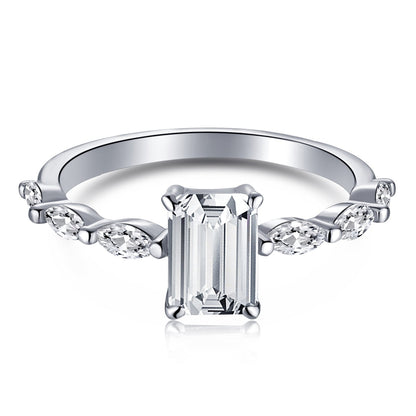 [Manual]1.0 Carat Dainty Resplendent Radiant Cut Daily Ring