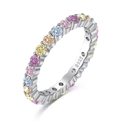 [Manual]Elegant Vivid Round Cut Daily Ring