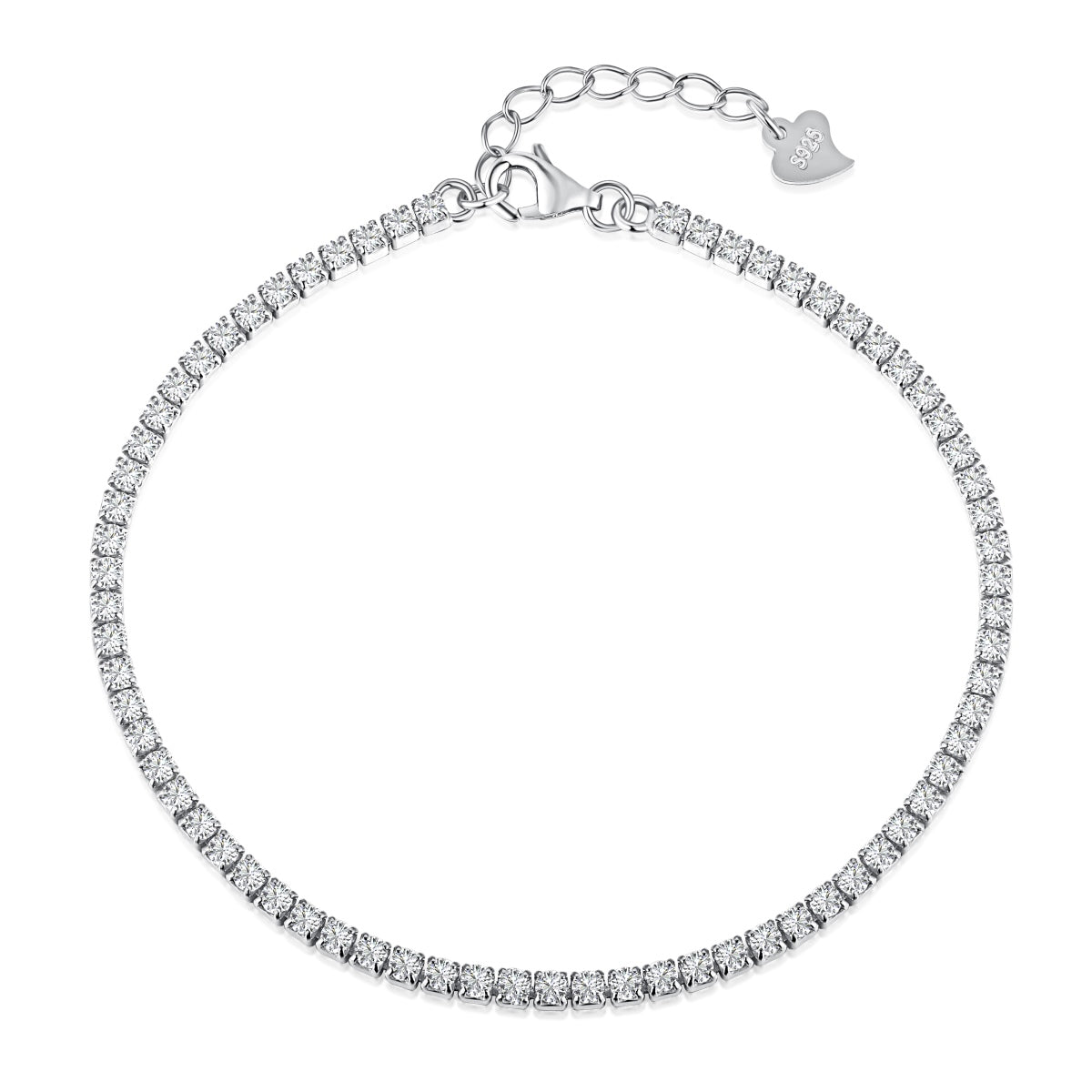 [Manual]Radiant Shinning Princess Cut Tennis Bracelet