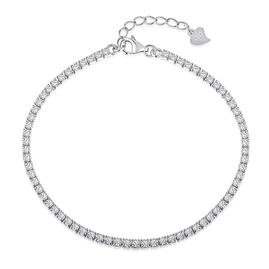 [Manual]Radiant Shinning Princess Cut Tennis Bracelet