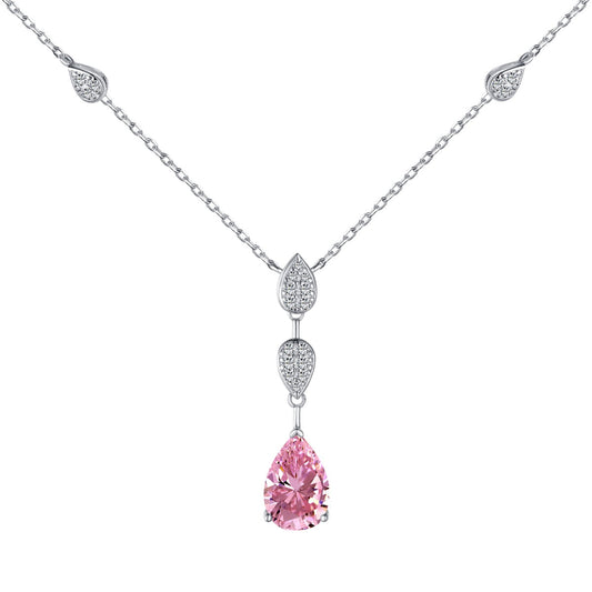 [Manual]Dazzling Pear Cut Necklace