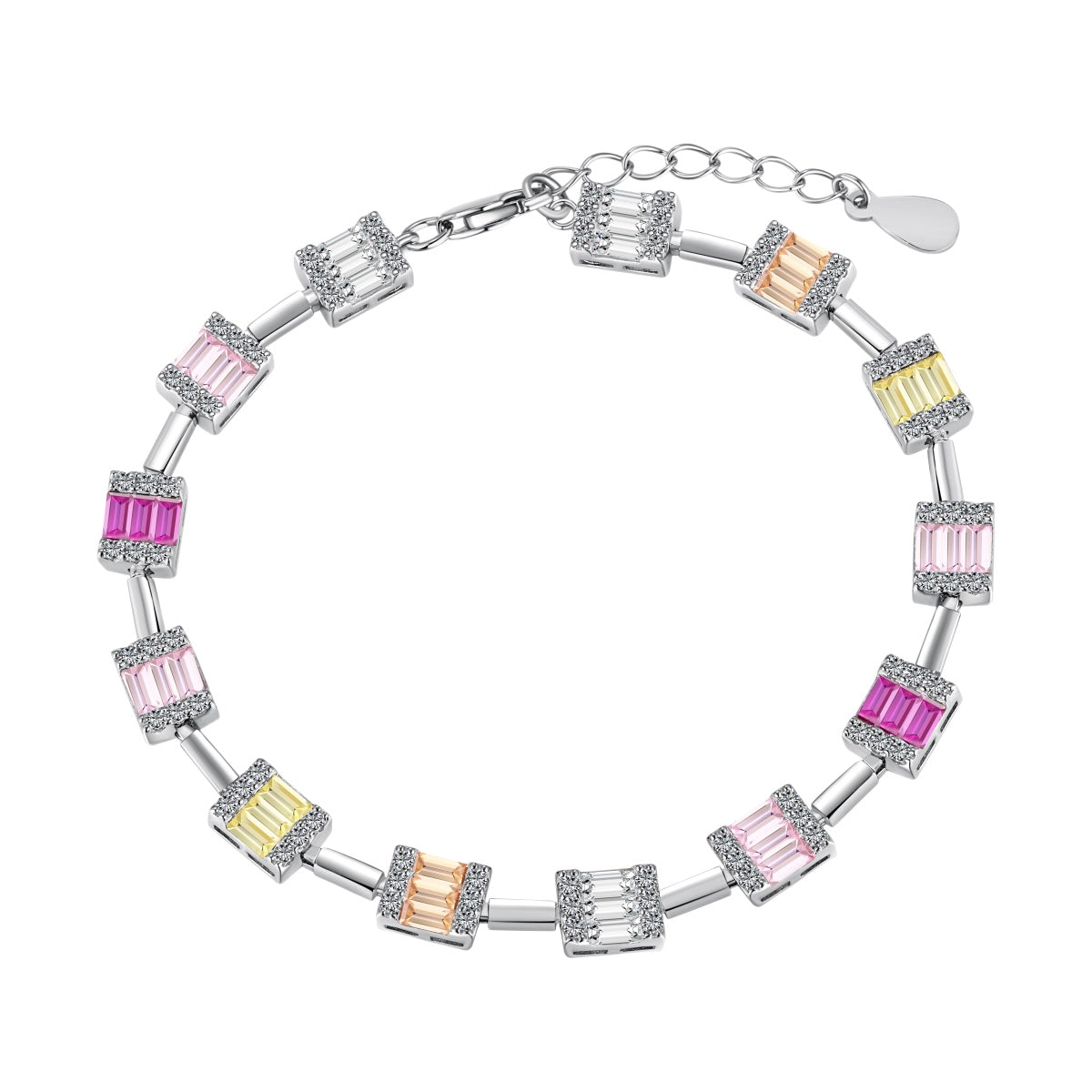 [Manual]Dainty Charming Emerald Cut Daily Bracelet