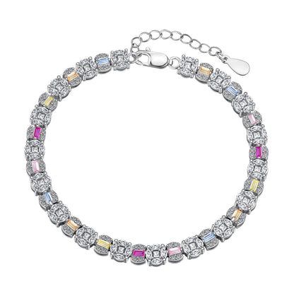 [Manual]Dazzling Radiant Multi Cut Daily Bracelet