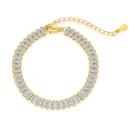 [Manual]Exquisite Emerald Cut Daily Bracelet