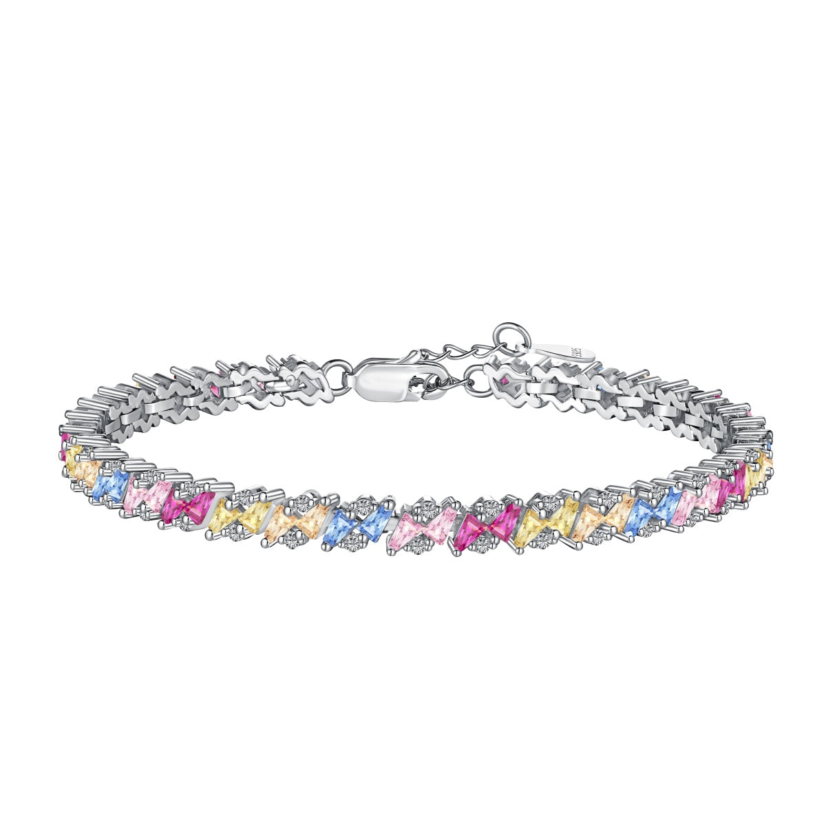 [Manual]Ornate Sparkling Multi Cut Party Bracelet
