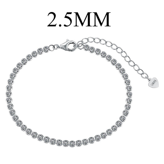 [Manual]Dazzling Sparkling Round Cut Daily Bracelet