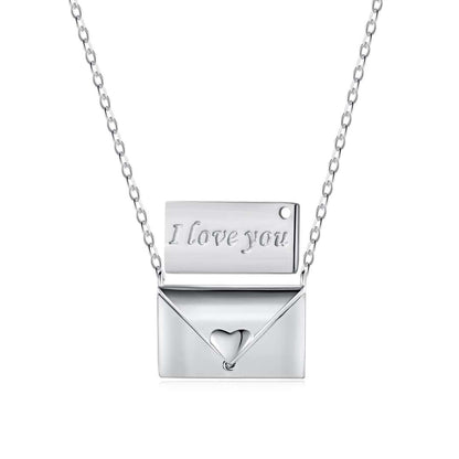[Manual]Envelope Heart Shape Mother's Day Necklace
