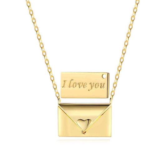 [Manual]Envelope Heart Shape Mother's Day Necklace