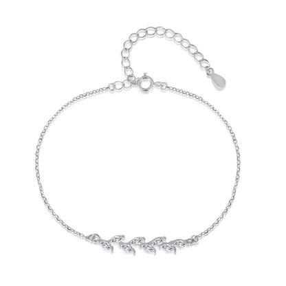 [Manual]Elegant Wheat Leaves Shape Bracelet