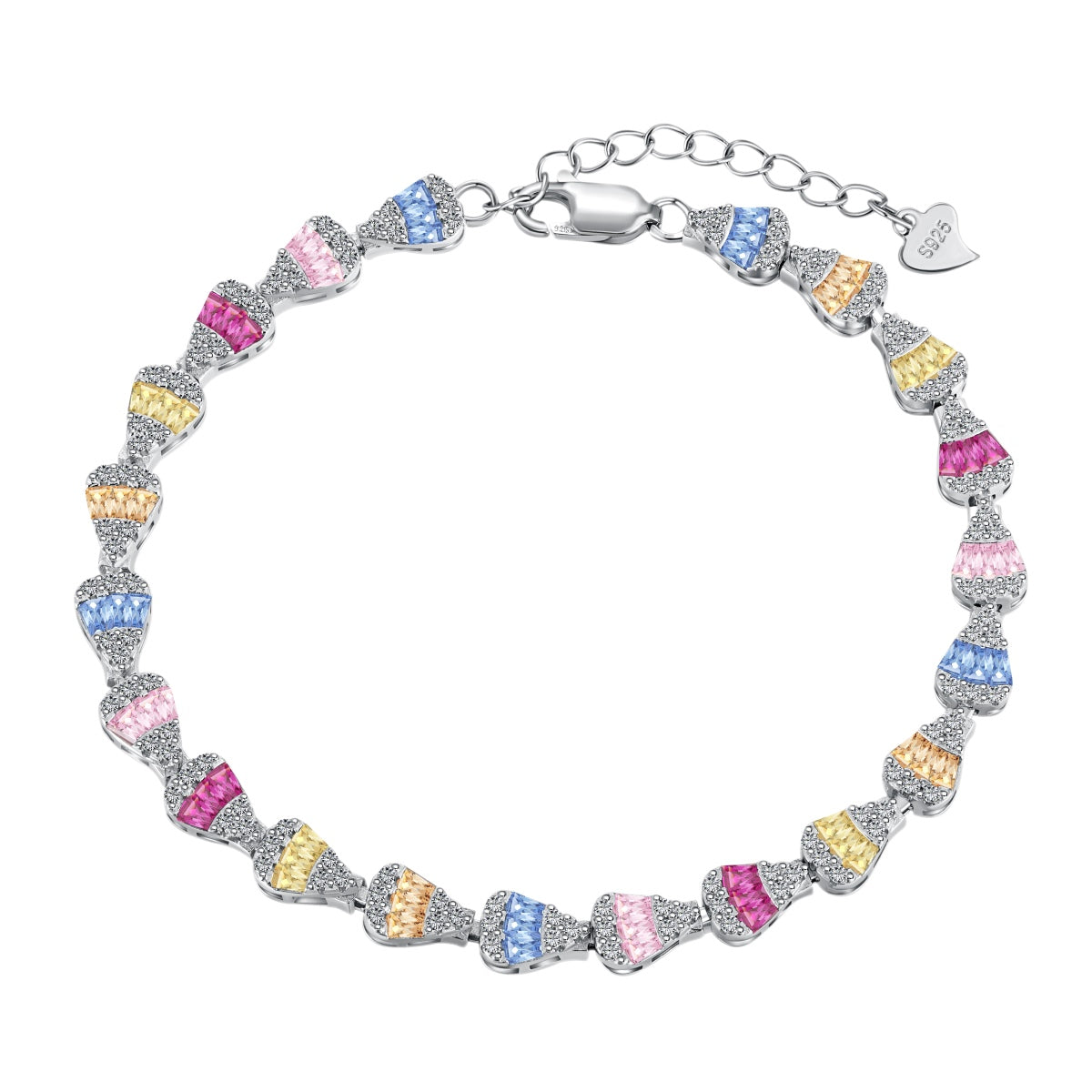 [Manual]Radiant Water Drop Shape Daily Bracelet