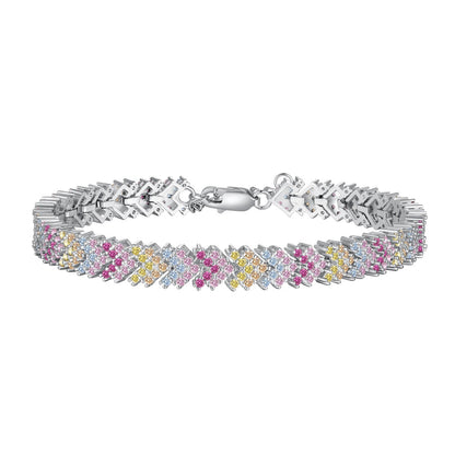 [Manual]Ornate Sparkling Round Cut Party Bracelet