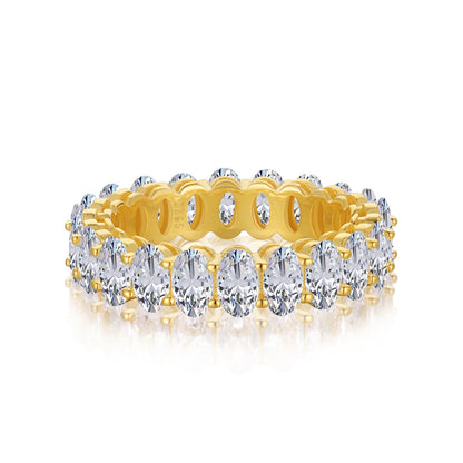 [Manual]Ornate Oval Cut Tennis Ring