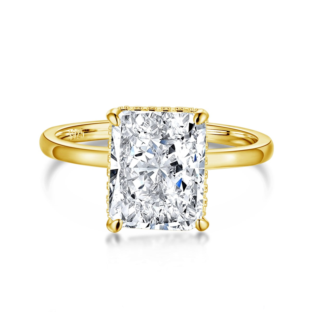 [Manual]4.0 Carat Ornate Enchanting Radiand Cut Banquet Ring