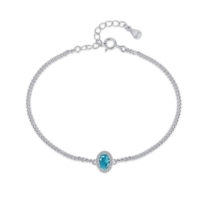 [Manual]Exquisite Oval Shape Bracelet