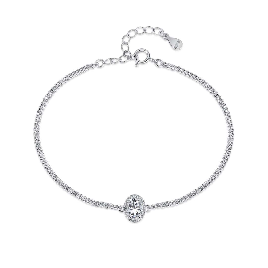 [Manual]Exquisite Oval Shape Bracelet