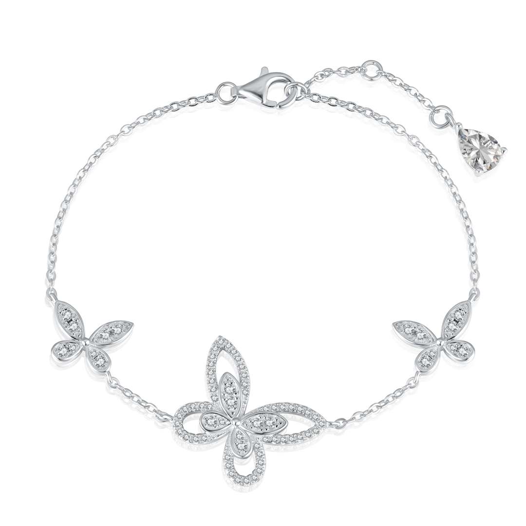 [Manual]Delicate Butterfly Pendant Bracelet