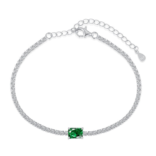 [Manual]1.0 Carat Unique Emerald Cut Banquet Bracelet