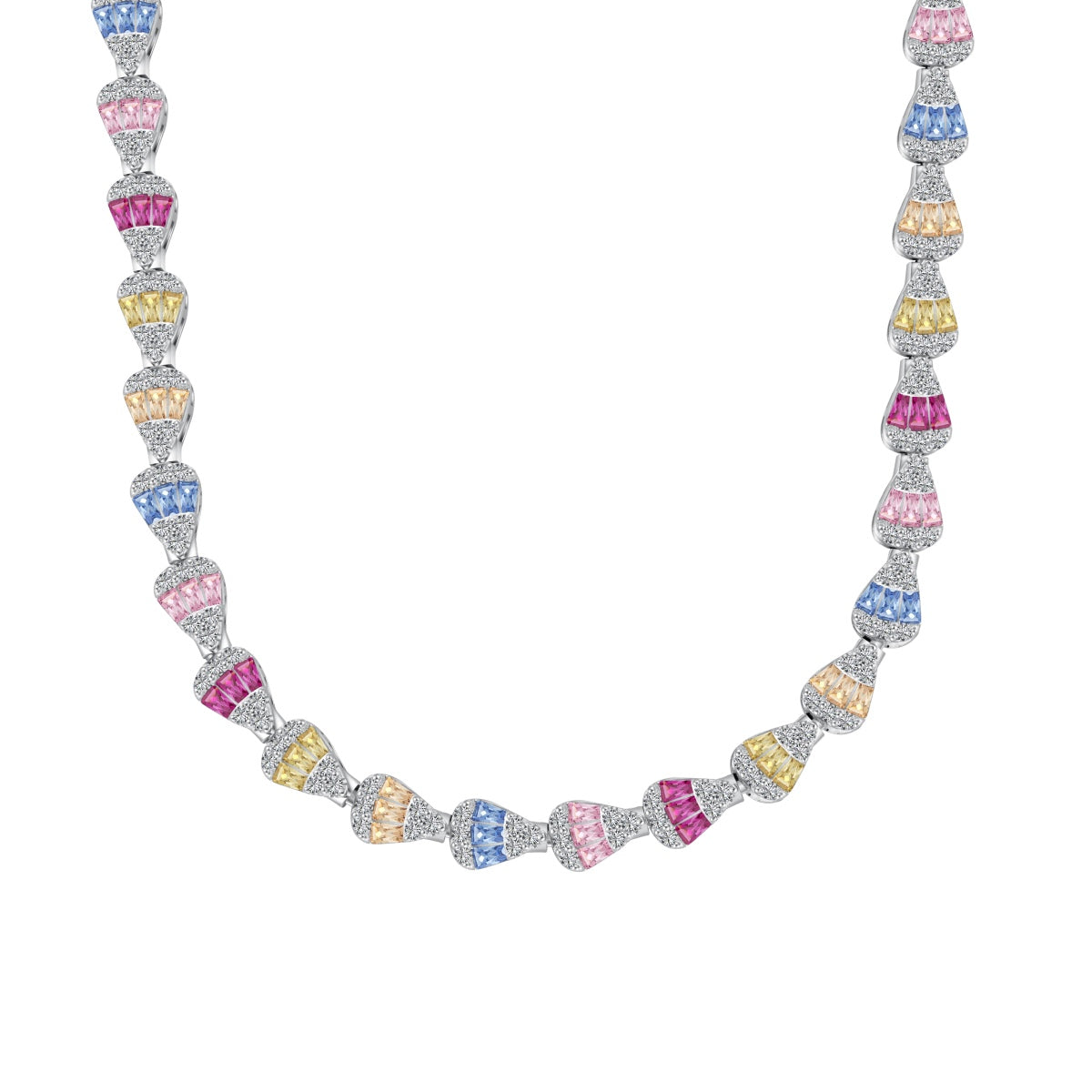 [Manual]Radiant Colorful Rainbow Necklace