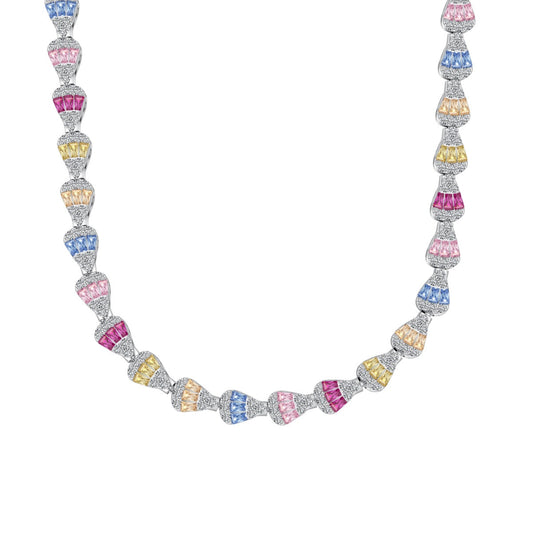 [Manual]Radiant Colorful Rainbow Necklace