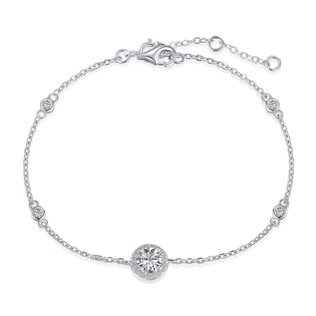 [Manual]Dazzling Round Cut Shape Bracelet